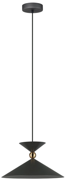 Wisząca lampa Quelto PND-84432-1-GR do przedpokoju szara