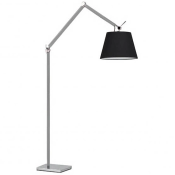 Podłogowa lampa industrialna Zyta AZ2310+AZ2600 ruchoma aluminium czarna