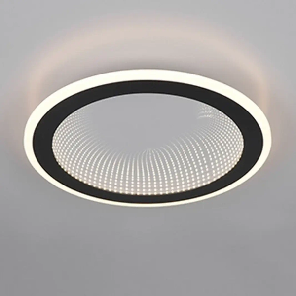 Okrągła lampa sufitowa GLACE R67681132 LED 21,5W 2700-6500K czarny biały