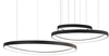 Lampa wisząca Amanda AZ5027 LED 150W ringi czarna