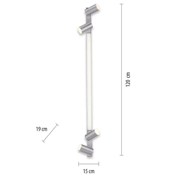 Sufitowy spot Pure-lines LED 25W 2700K-5000K z regulacją aluminium