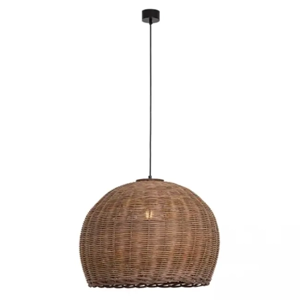 Bambusowa lampa wisząca 22172 okrągła naturalny brązowy