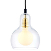 Skandynawska LAMPA wisząca LONGIS 10875305 Kaspa szklana OPRAWA loftowy ZWIS kaskada złota przezroczysta czarna