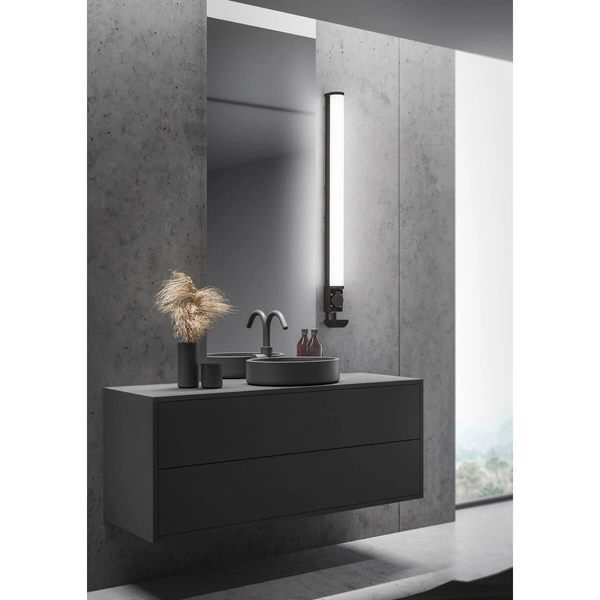 Łazienkowa lampa ścienna PIERA 284071232 LED 21W 3000K IP44 czarna biała