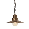 Lampa zewnętrzna SHELDON-CH-BR Elstead IP44 szklana na łańcuchu mosiądz