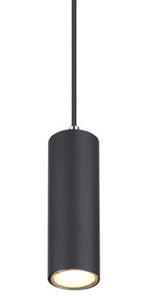 Lampa wisząca Robby 57911HB okrągła do holu czarna chrom
