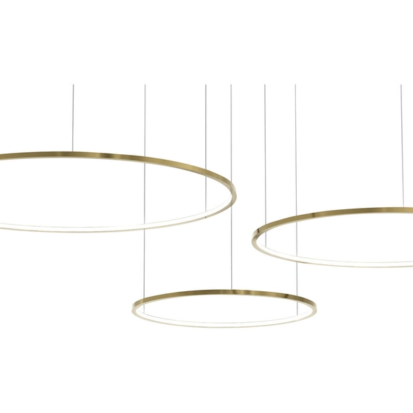 Wisząca lampa Saturno Saturno ML0847 Milagro LED 100W 4000K ringi złoty