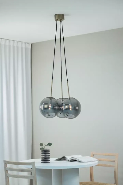 Lampa sypialniana Dione 108417 szklane kule wiszące czarne