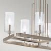 Geometryczna lampa wisząca QN-KIMROSE10-PN szkło nikiel