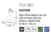Minimalistyczna lampa wisząca Tome Smart LED 42W 3000K biała