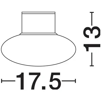 Owalna ścienna lampa TARANZO LE75258 LED 6W 3000K IP65 antracyt