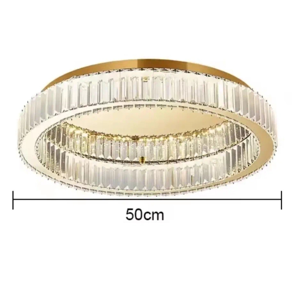 Kryształowa lampa sufitowa Glamour Eye ABIGALI-GLAMOUR-50CM LED 30W złota