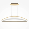 Wisząca lampa Breeze MOD281PL-L34BS3K LED 34W 3000K mosiądz przezroczysty