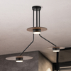 Sufitowa lampa nowoczesna Disk 7644 do jadalni nad stół czarna