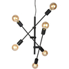 Loftowa LAMPA wisząca FERREIA PND-5986-6-BL Italux industrialna OPRAWA loftowy zwis czarny