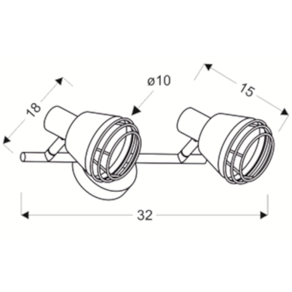 Regulowana LAMPA ścienna NERIA 92-81780 Candellux metalowa OPRAWA kinkiet reflektorki loftowe czarne miedziane