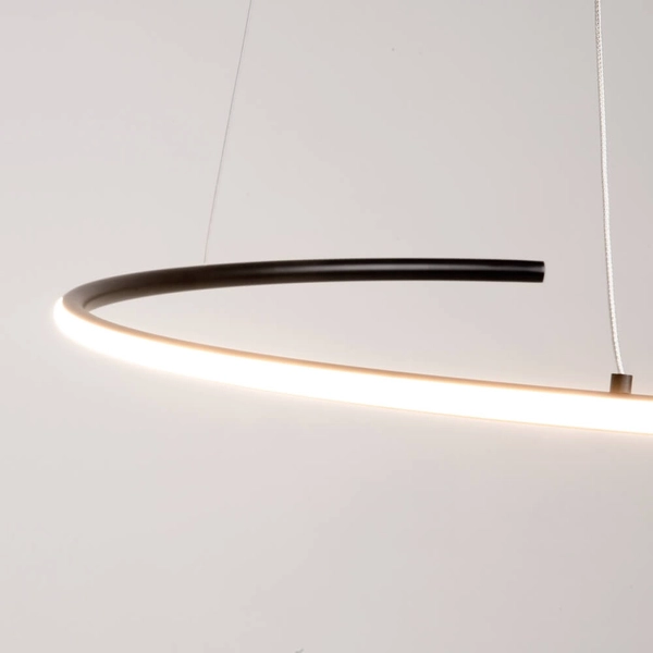 Ledowa lampa zwieszana Curve MOD242PL-L33BK 31W 3000-4000K czarny biały