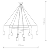 LAMPA wisząca IMBRIA 9680 Nowodvorski OPRAWA zwis kable pająk czarny