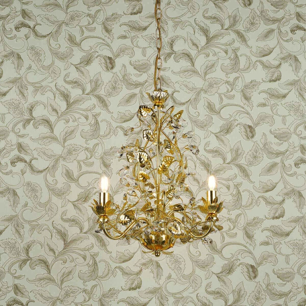 Żyrandol wiszący Audley AUD0335-EH Dar Lighting regulowana pałacowa liście złota