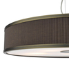 Lampa wisząca materiałowa Alvaro ALV1739 okragła brązowy