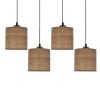 Salonowa lampa wisząca LEGNO 34-18366 wielopunktowa brązowa czarna