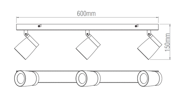 Lampa sufitowa Knight 39168 Saxby reflektorowa IP44 chrom