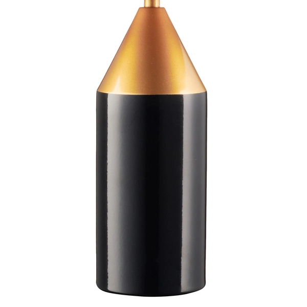 Stołowa lampa grzyb Belfugo MT1233-280 Step do salonu art deco czarna złota