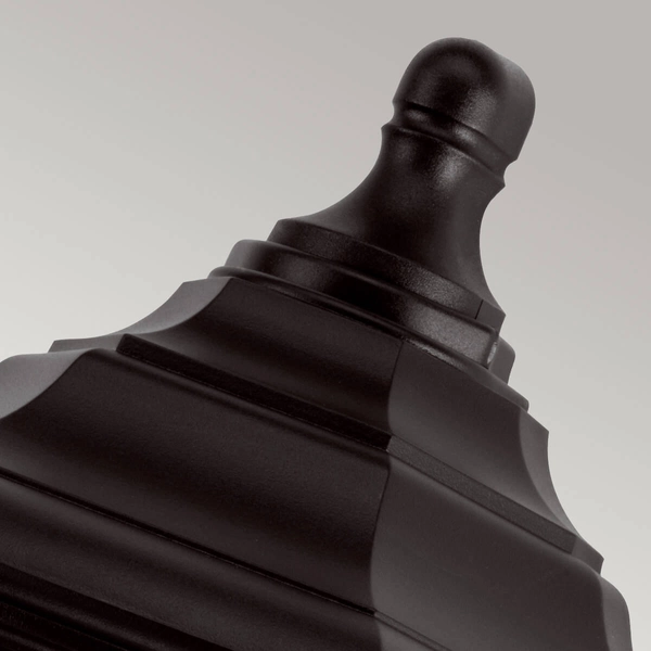 Kinkiet zewnętrzny KINSALE-FLUSH Elstead latarenka czarna