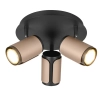 Potrójny sufitowy plafon Gillan 814530365 reflektory regulowane brązowy