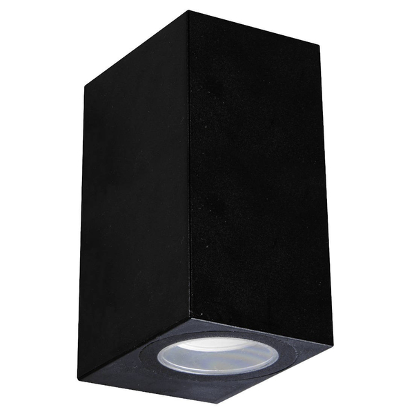Czarny kinkiet GAMP 04019 Ideus prostokątna lampa elewacyjna IP54