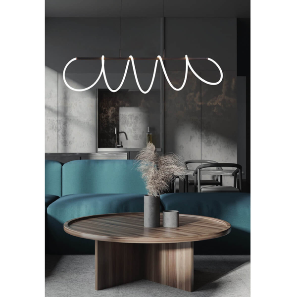 Ledowa lampa wisząca ZIGZAG AZ5827 LED 75W 3000K belka czarna
