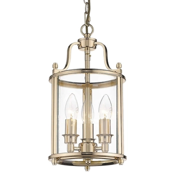 Retro LAMPA wisząca NEW YORK P03875AU Cosmolight industrialny ZWIS latarenka na łańcuchu złoty