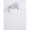 Podwójna lampa sufitowa LUNBIRA LE45659 regulowane tubki białe