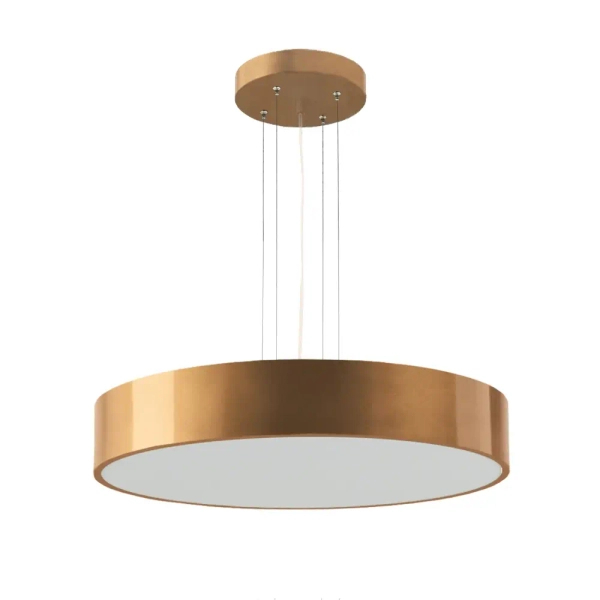 Wisząca lampa do sypialni Kengo 5237 okrągła tuba złota