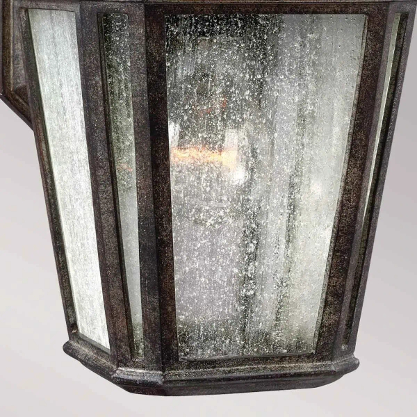 Ogrodowa LAMPA ścienna Londontowne FE-LONDONTOWNE Elstead FEISS metalowa OPRAWA elewacyjna latarenka outdoor IP44 czarna posrebrzana