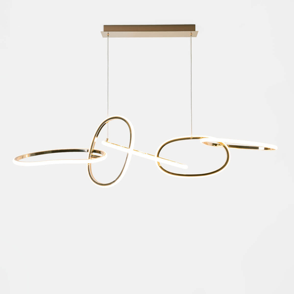 Wisząca lampa LED Cholet MD7361-5A-EGT Zumaline 56W 3000K nad stół złota