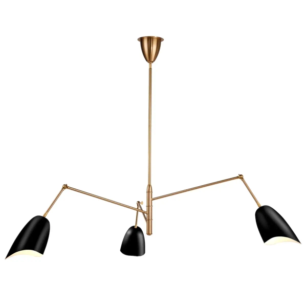 Żyrandol regulowany RAGNO ST-8625P black metalowy czarny