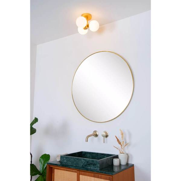 Sufitowa lampa modernistyczna Trudy złota szklane kule