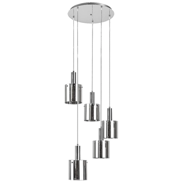 Nowoczesna LAMPA wisząca DONATI 5251 Rabalux szklany zwis kaskada chrom