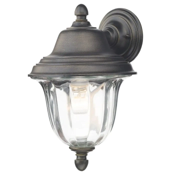 Zewnętrzna lampa elewacyjna Aldgate ALD1635 szklana do ogrodu IP44 czarny