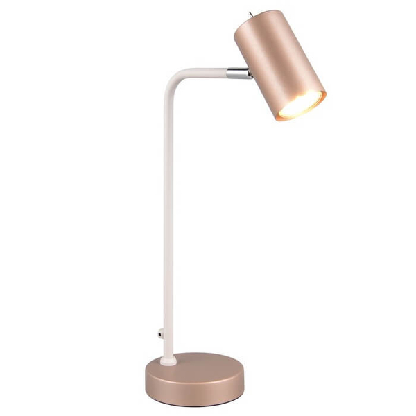 Stołowa lampka nocna VANTOS DL165512400 regulowana z wtyczką brązowa
