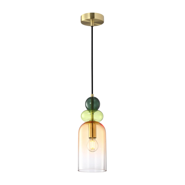 Lampa do sypialni zwisająca Manso PND-37462C-MC-GD Italux multikolor