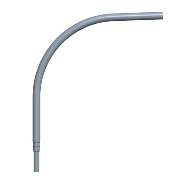 Wysięgnik do słupa oświetleniowego WSO1M Greenie metalowy szary