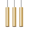 Lampa wisząca potrójna Lagos SL.1201 do salonu tuba modernistyczna złota