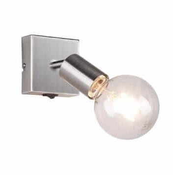 Ścienna LAMPA loftowa VANNES  R80181707 RL Light kinkiet OPRAWA metalowa reflektorek regulowany nikiel mat