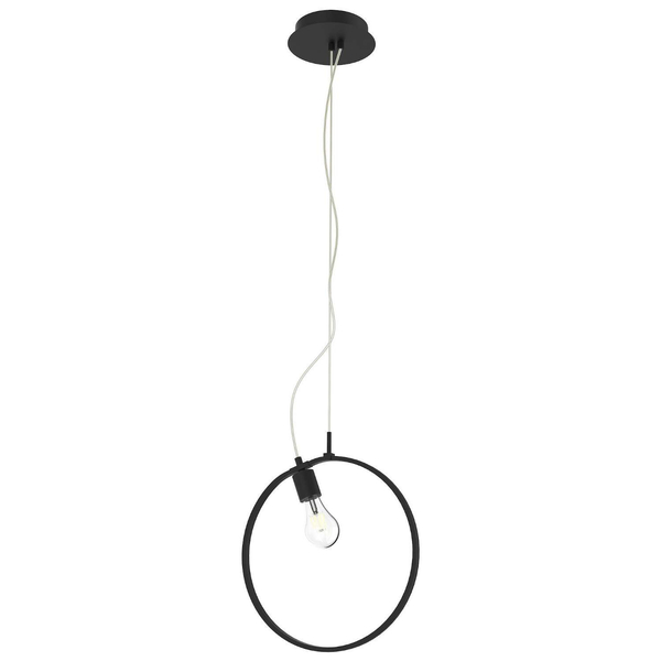 Geometryczna LAMPA wisząca A0024-321 Candellux metalowa OPRAWA okrągła LED 14W 4000K koło pierścień ring okrąg czarne