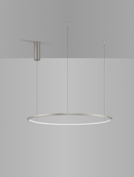 Wisząca lampa okrąg TOLUCA LE42787 Luces Exclusivas LED 48W 3000K srebrna