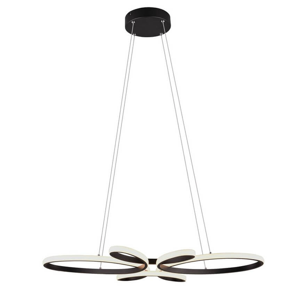 Wisząca lampa nowoczesna Fly 345619132 LED 32W 3000K biała czarna