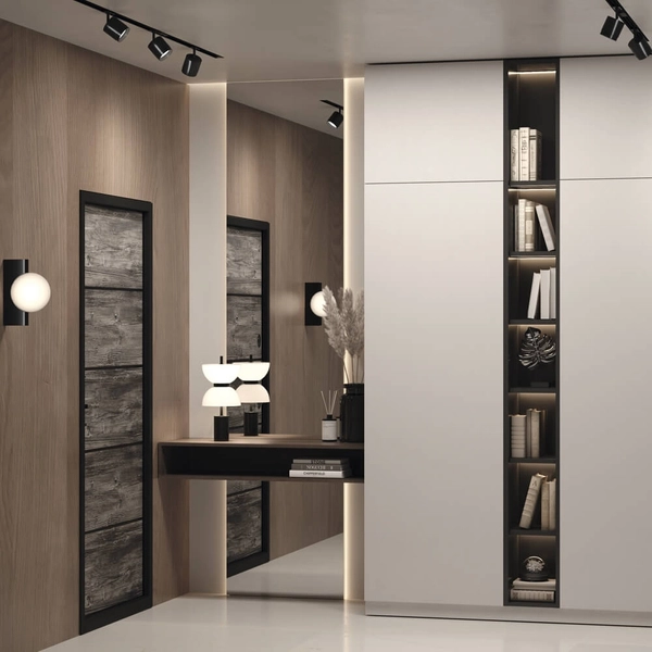 Stolikowa lampka Kyoto MOD178TL-L11B3K Maytoni LED 11W 3000K czarna biała