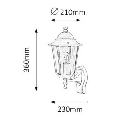Elewacyjna lampa do ogrodu VELENCE 8216 z czujnikiem ruchu IP43 biała